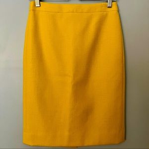 ⚡️SALE⚡️NWOT. J. Crew fully lined wool pencil skirt in mustard yellow